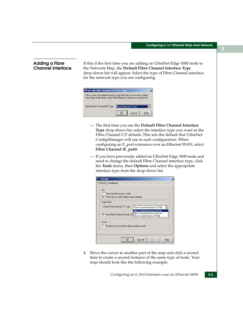 Adding a fibre channel interface, Adding a fibre channel interface -5 | McDATA ULTRANETTM EDGE STORAGE ROUTER 3000 User Manual | Page 81 / 428