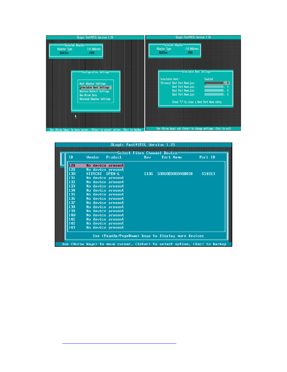 Figure 20 enable selectable boot illustration, Figure 21 bootable lun address | McDATA 8832 User Manual | Page 20 / 54
