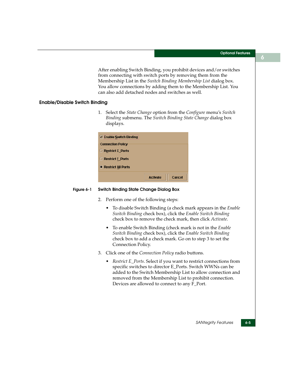 Switch binding state change dialog box -5 | McDATA Sphereon 4500 User Manual | Page 153 / 216