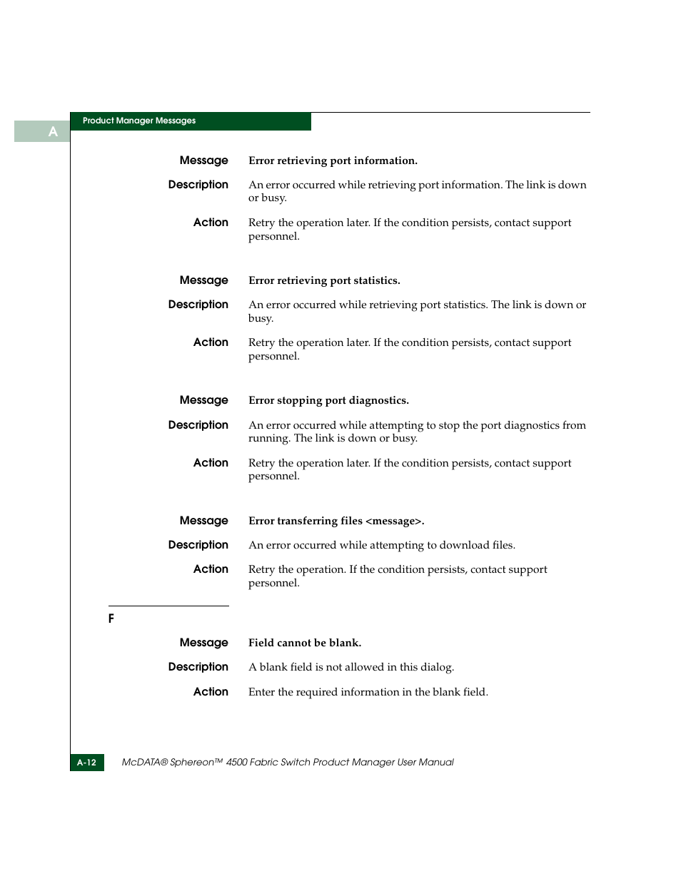 McDATA Sphereon 4500 User Manual | Page 172 / 216