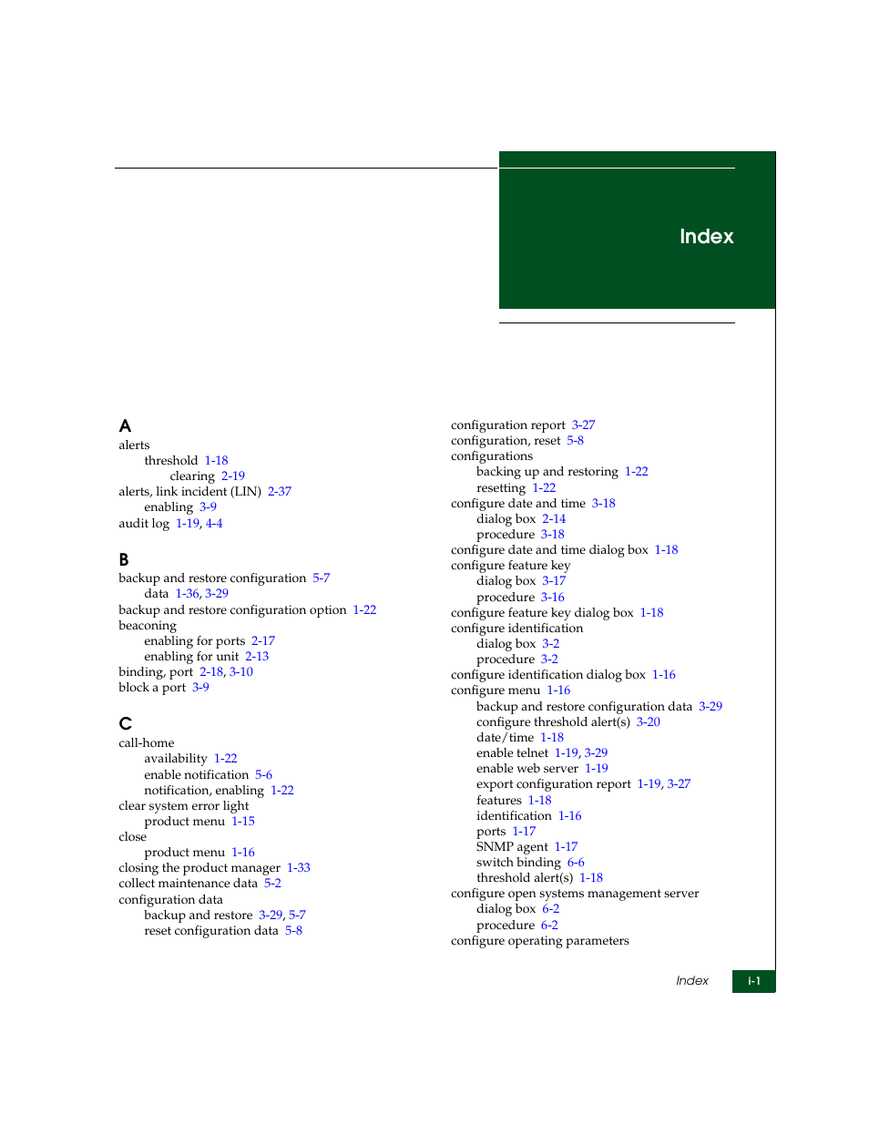 Index | McDATA Sphereon 4500 User Manual | Page 211 / 216