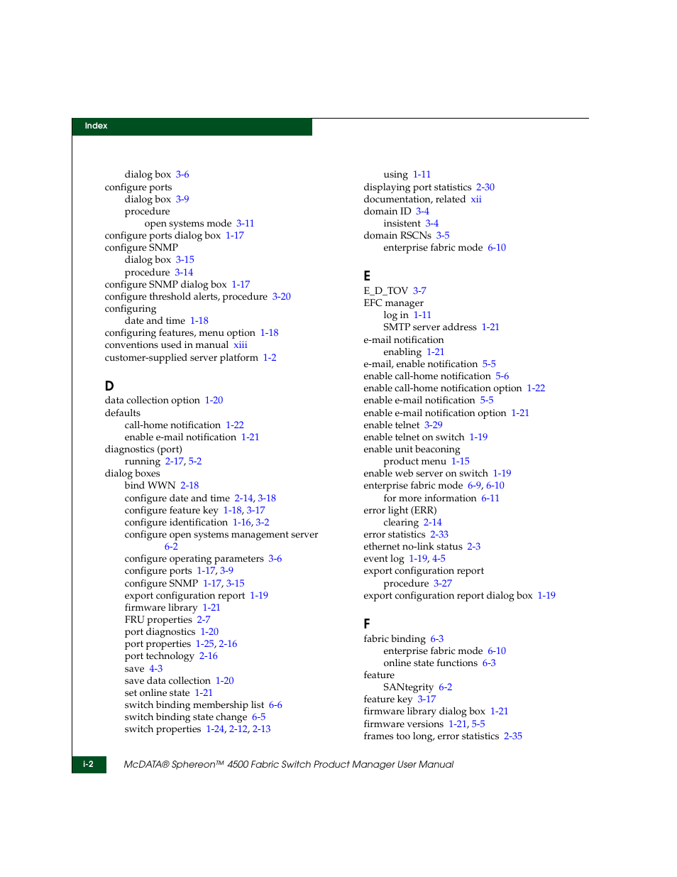 McDATA Sphereon 4500 User Manual | Page 212 / 216