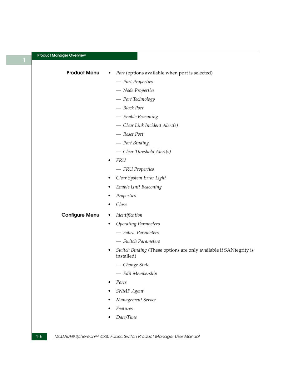 McDATA Sphereon 4500 User Manual | Page 22 / 216