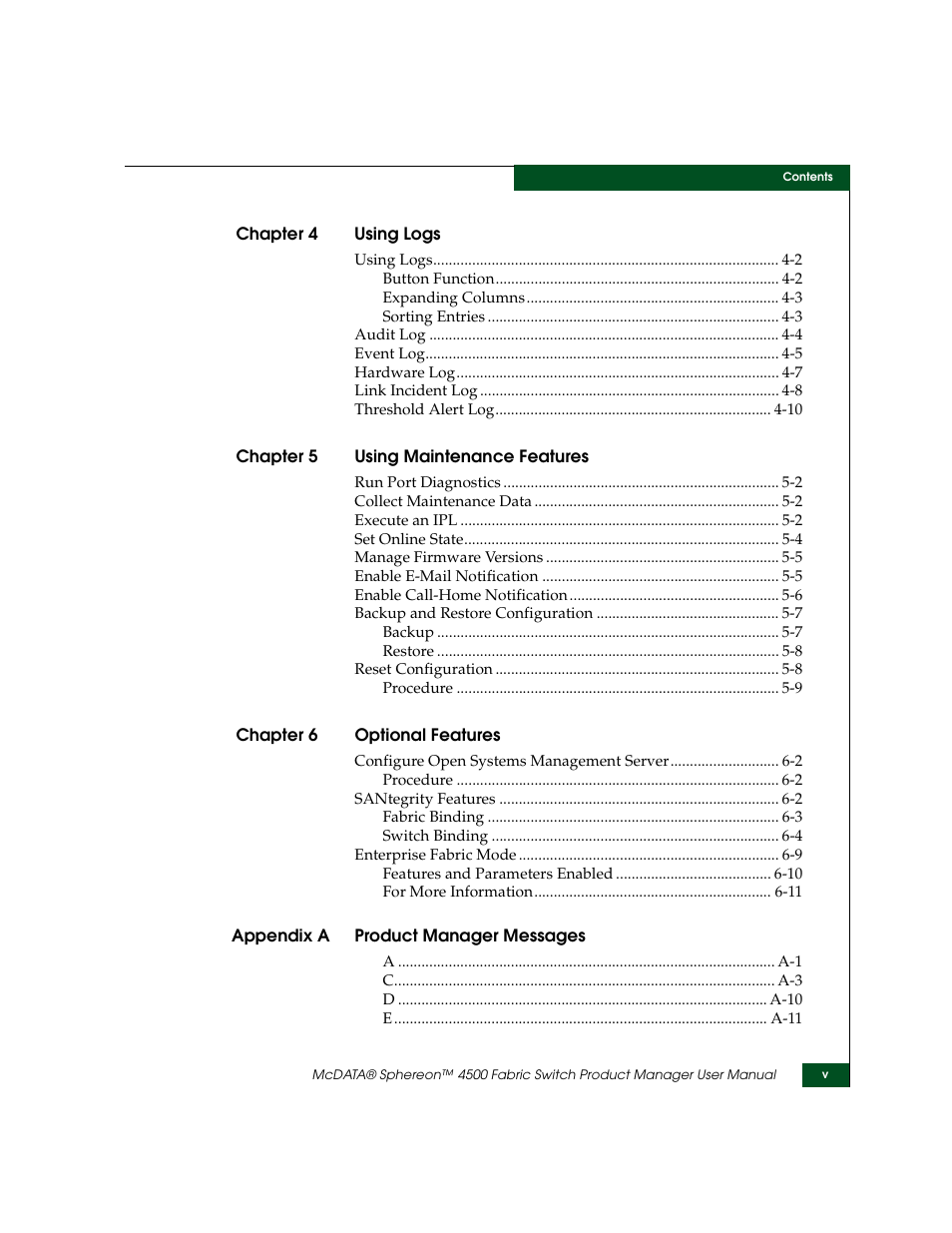 McDATA Sphereon 4500 User Manual | Page 5 / 216