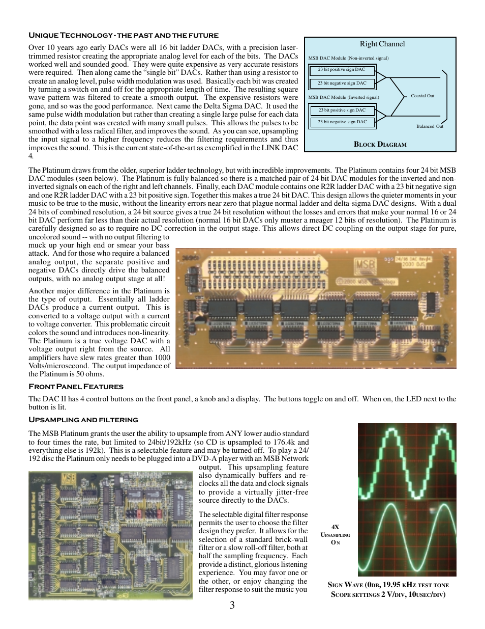 MSB Technology DAC II User Manual | Page 3 / 7