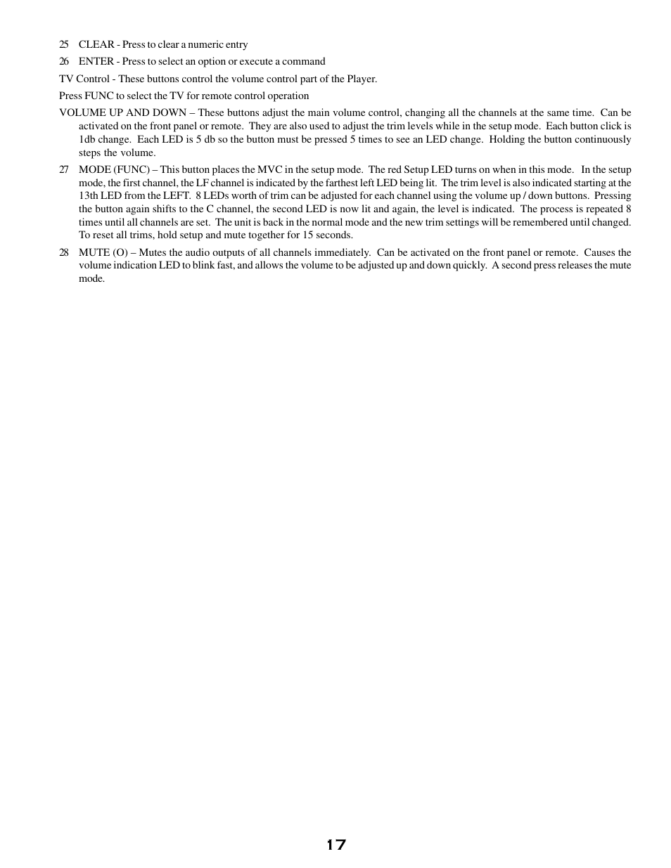 Player setup | MSB Technology DVD Audio Player User Manual | Page 17 / 41