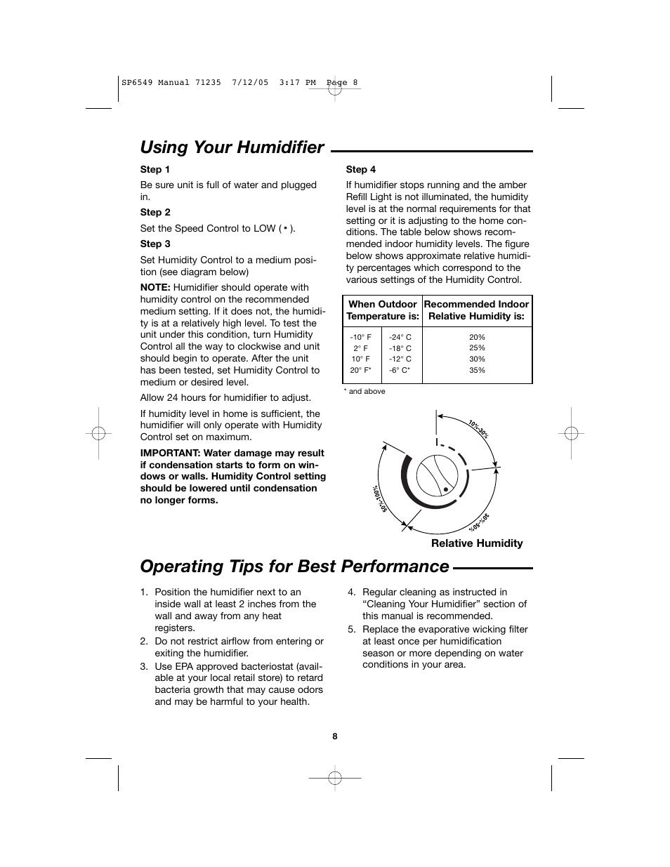 MoistAir MA 0950 User Manual | Page 8 / 16