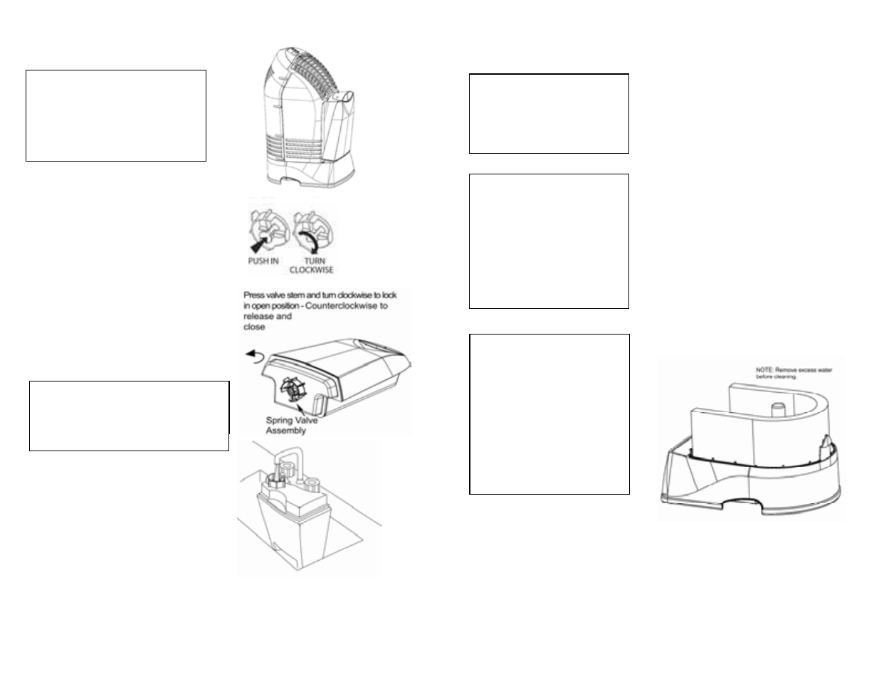 Step 3. water fill, Cleaning and maintenance, Step 1 | Step 2 | MoistAir MA0600 User Manual | Page 6 / 8