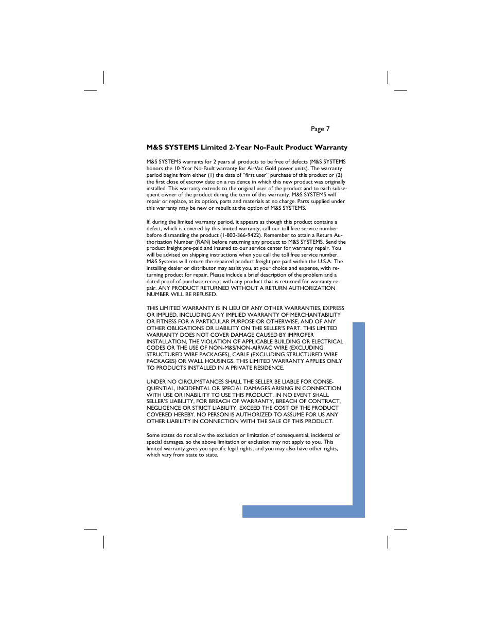 M&S Systems WS5 User Manual | Page 7 / 8