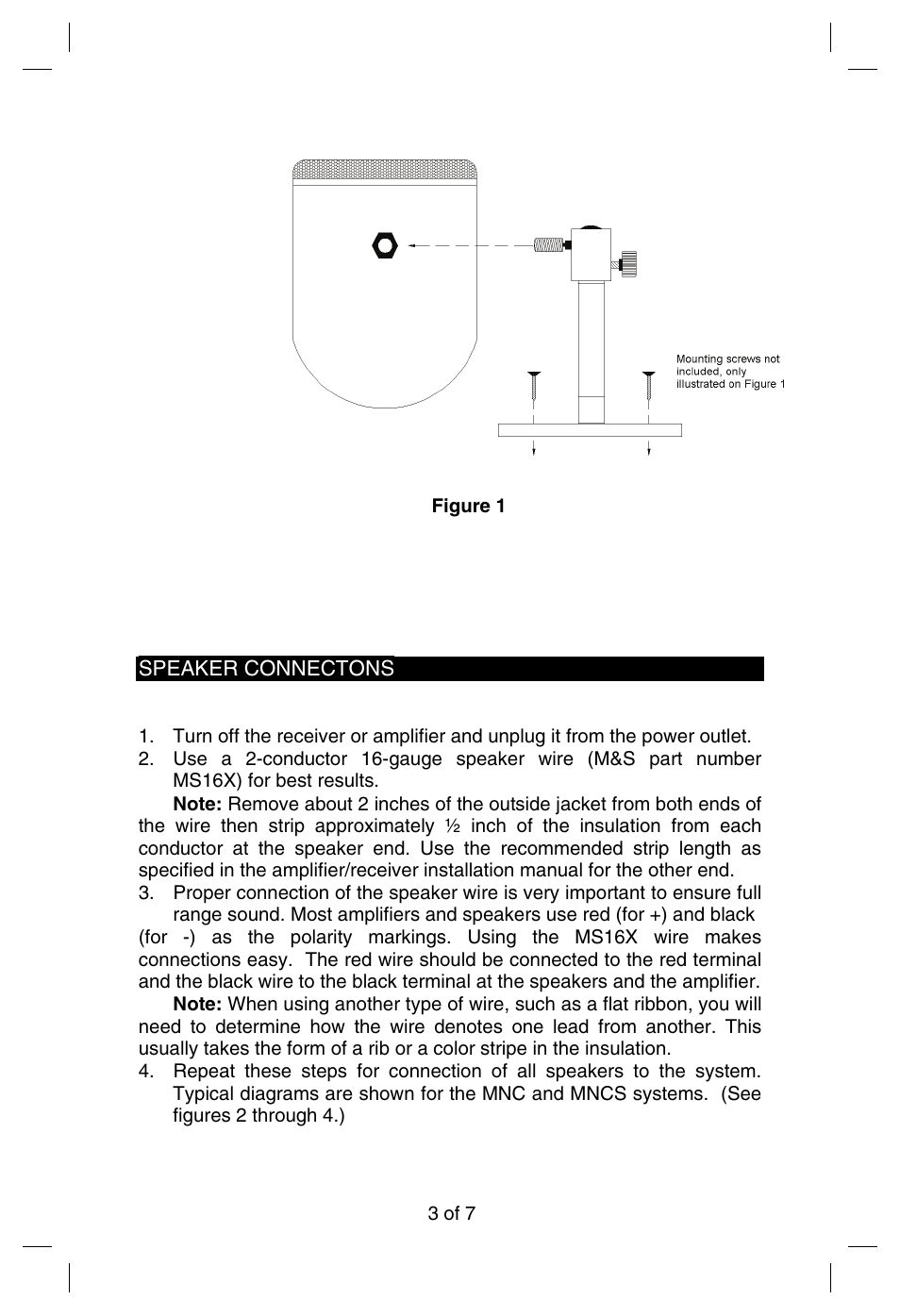 M&S Systems Home Theater System User Manual | Page 4 / 8