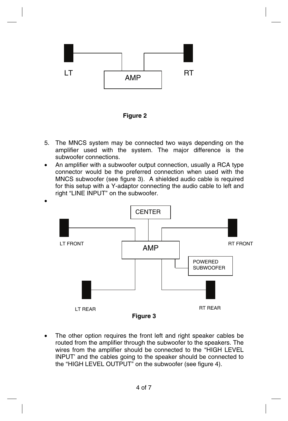 Amp lt rt amp | M&S Systems Home Theater System User Manual | Page 5 / 8