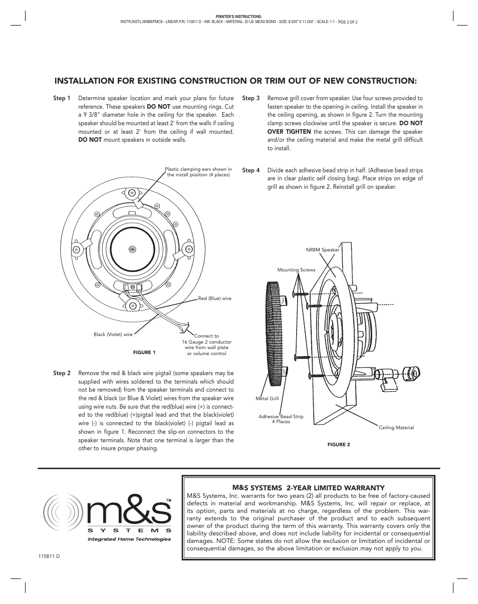 M&S Systems FMC8 User Manual | Page 2 / 2