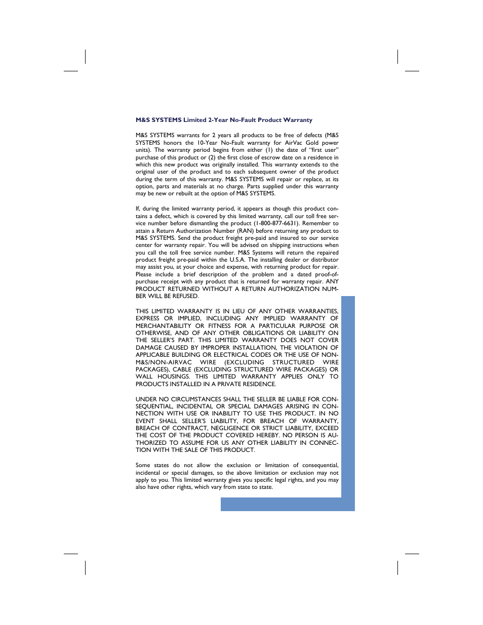 M&S Systems 8-Ohm User Manual | Page 11 / 12