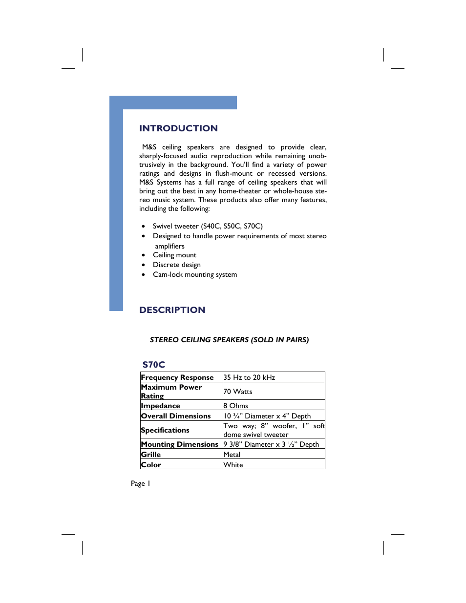 M&S Systems 8-Ohm User Manual | Page 2 / 12