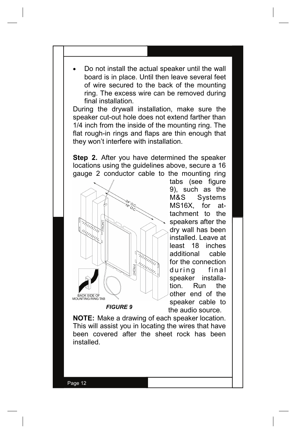 M&S Systems WG150W User Manual | Page 12 / 24