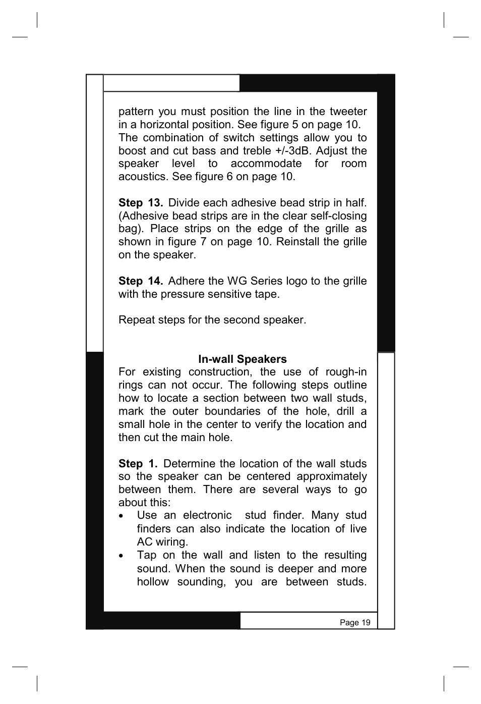 M&S Systems WG150W User Manual | Page 19 / 24