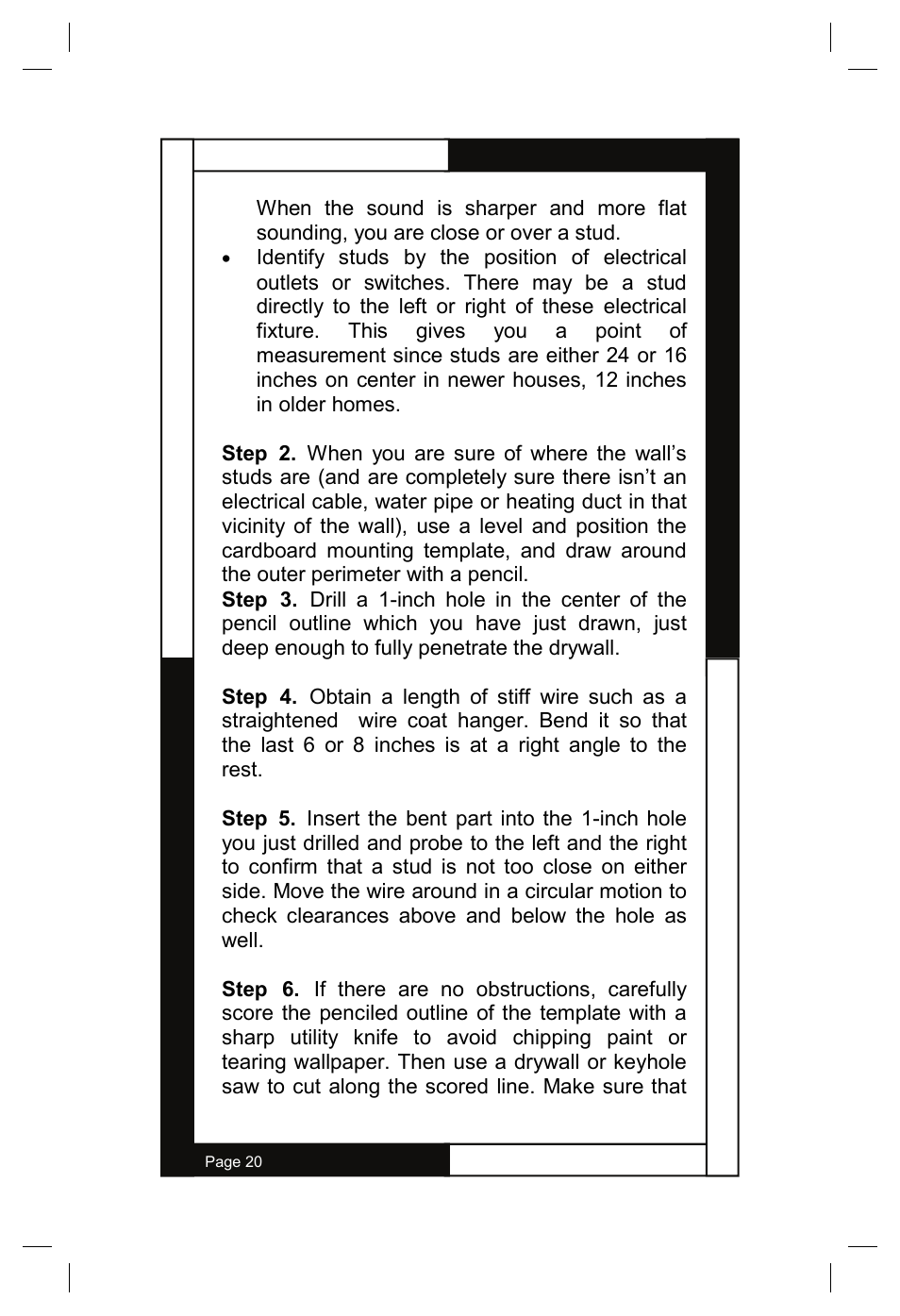 M&S Systems WG150W User Manual | Page 20 / 24