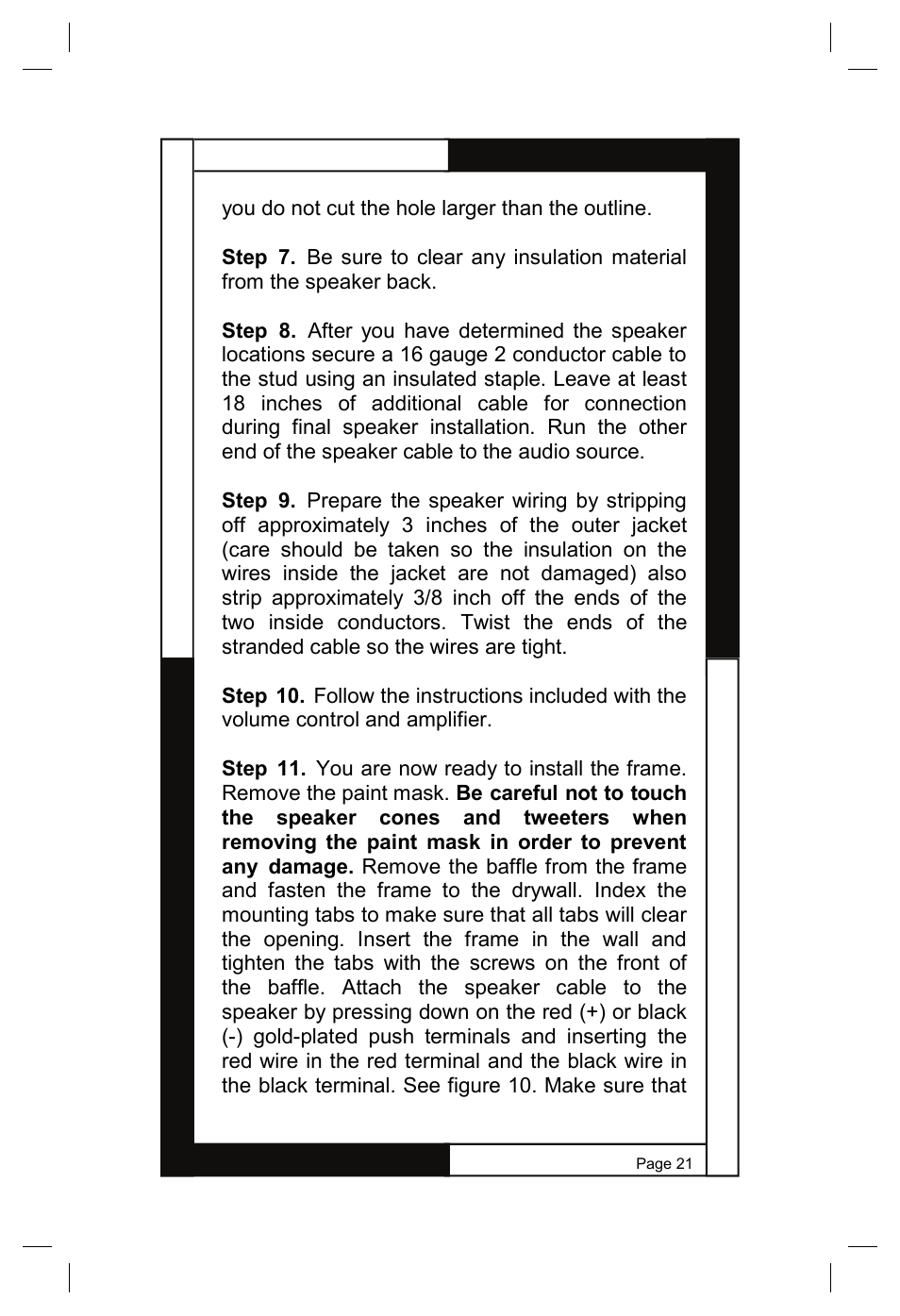 M&S Systems WG150W User Manual | Page 21 / 24