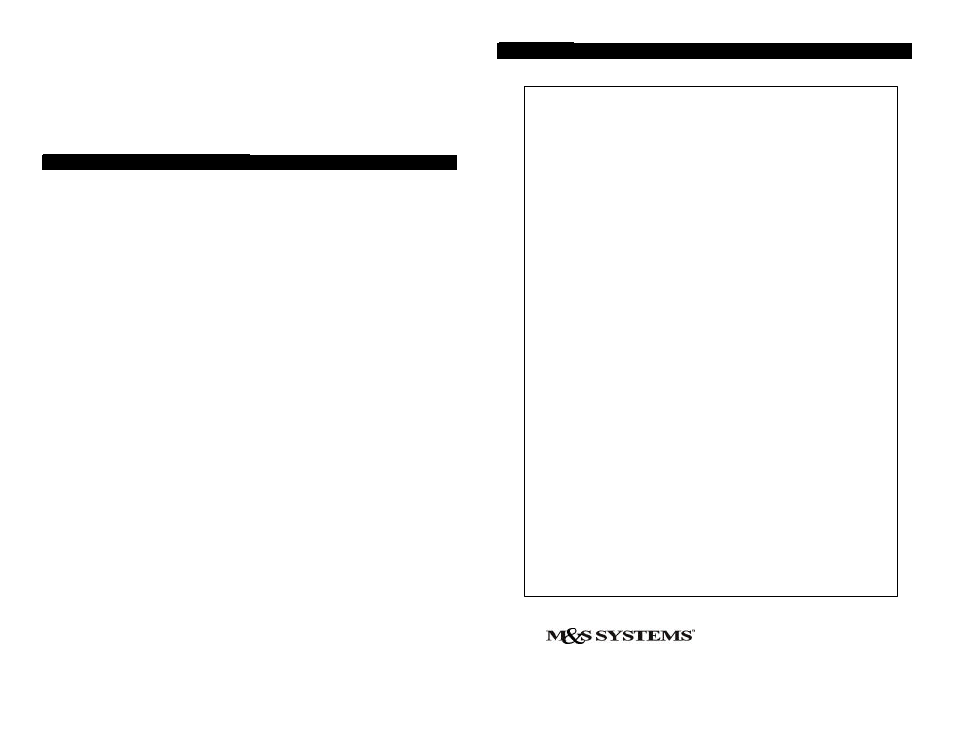 M&S Systems MNC / MNCB User Manual | Page 4 / 4