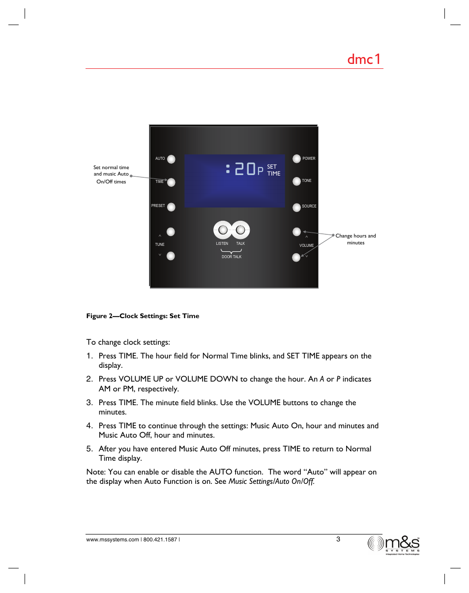 L2:20, Dmc 1 | M&S Systems dmc1/dmc1CD User Manual | Page 8 / 24