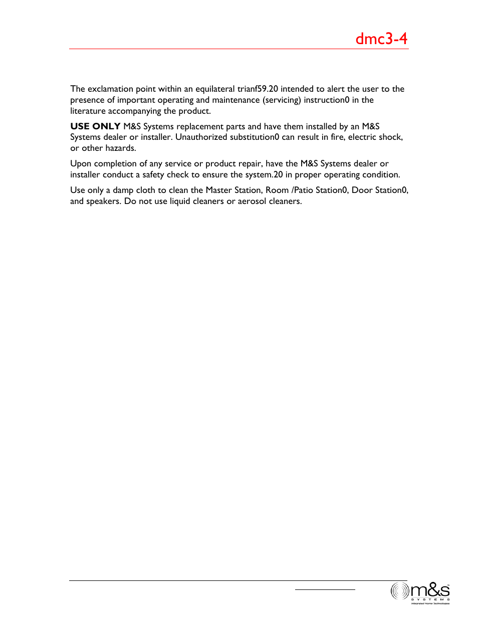 Dmc3-4 | M&S Systems dmc3-4/dmc1CD User Manual | Page 3 / 24