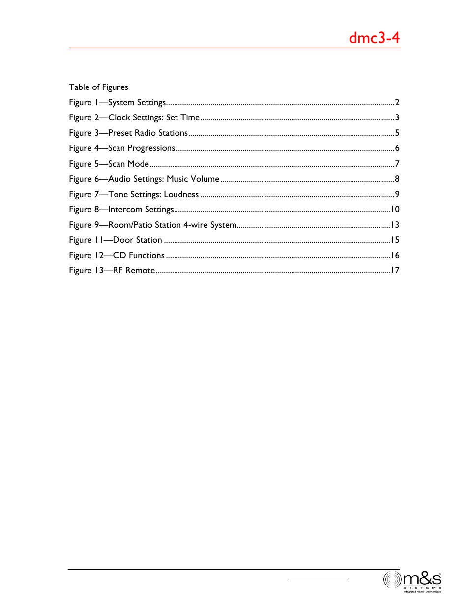 Dmc3-4 | M&S Systems dmc3-4/dmc1CD User Manual | Page 5 / 24