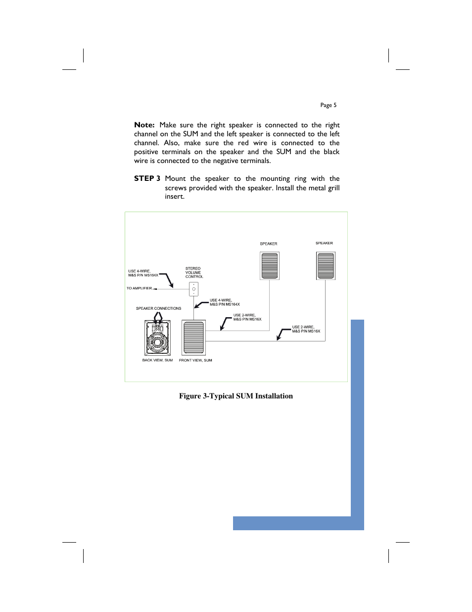 M&S Systems Speaker User Manual | Page 5 / 8