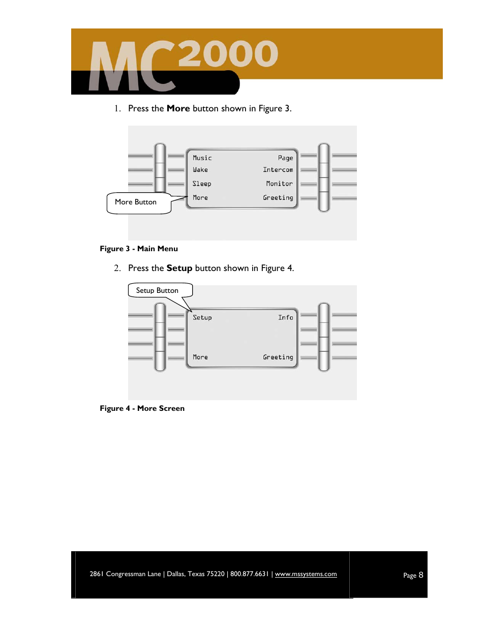 M&S Systems MC2000 User Manual | Page 10 / 44