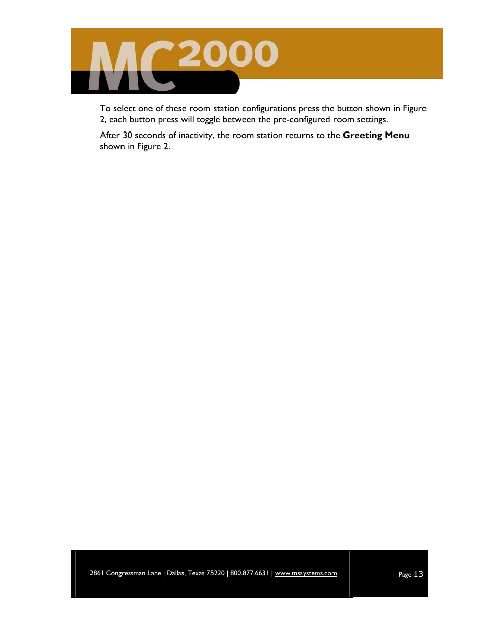 M&S Systems MC2000 User Manual | Page 15 / 44