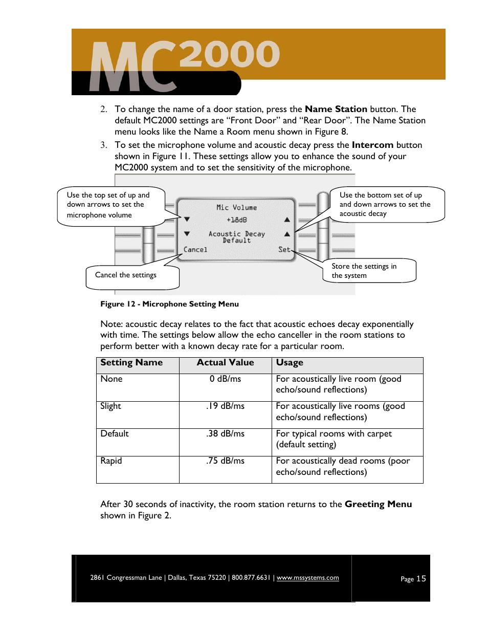 M&S Systems MC2000 User Manual | Page 17 / 44