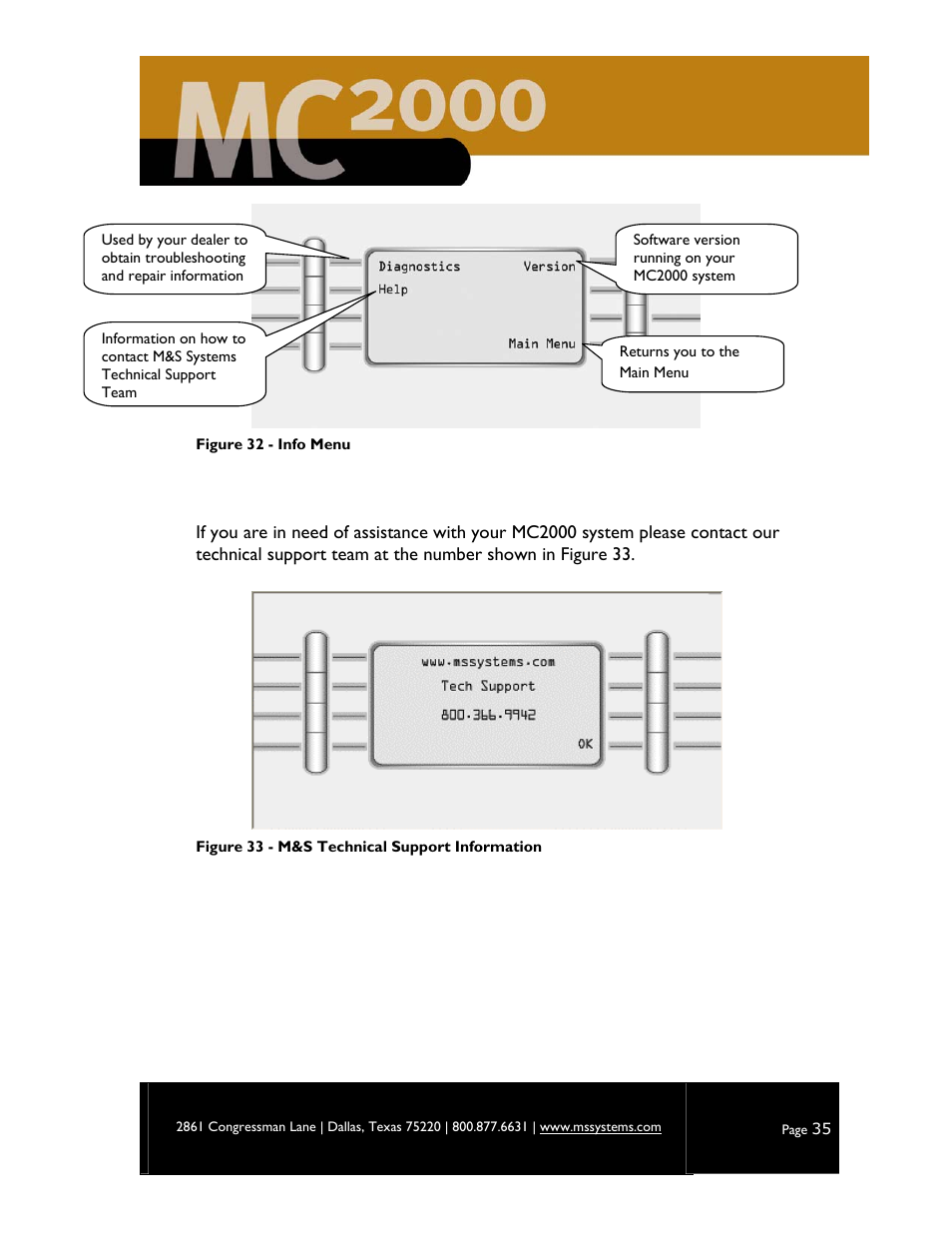 M&S Systems MC2000 User Manual | Page 37 / 44