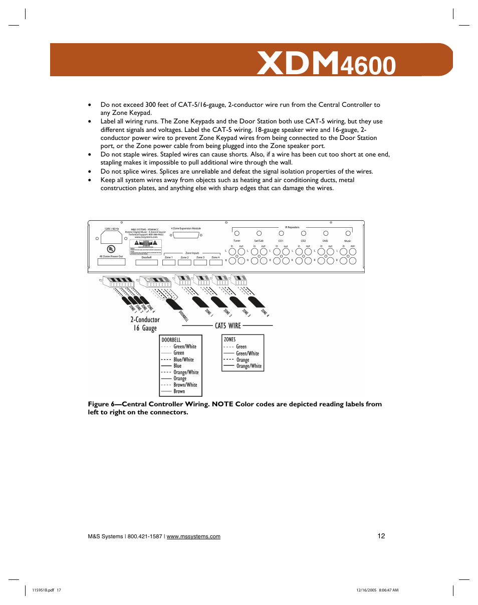 M&S Systems XDM4600 User Manual | Page 17 / 30