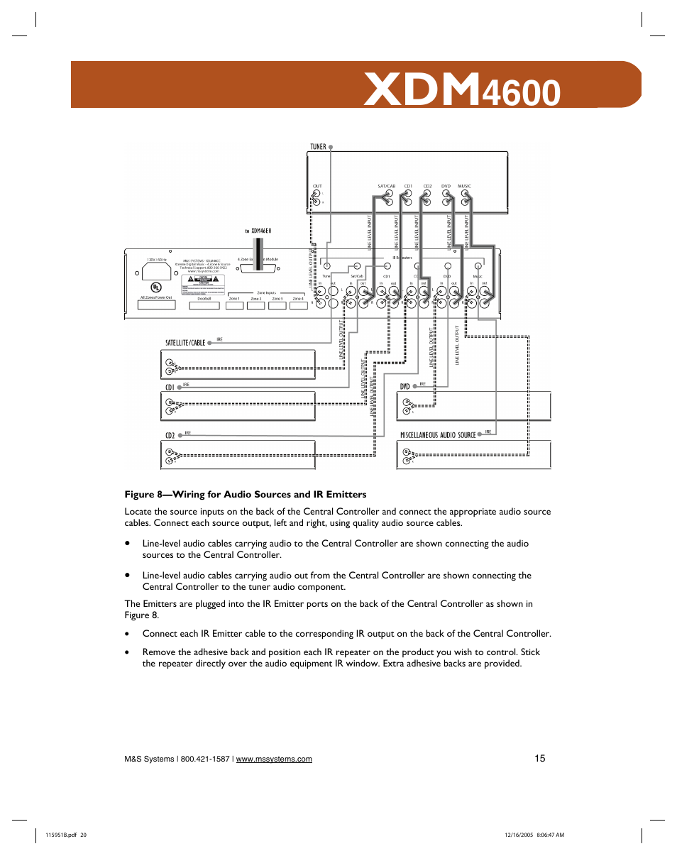 M&S Systems XDM4600 User Manual | Page 20 / 30