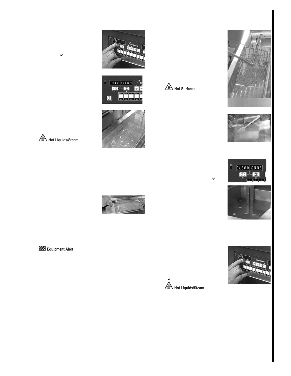 Deep clean mode jib system | McDonald's BIELA14 User Manual | Page 13 / 26