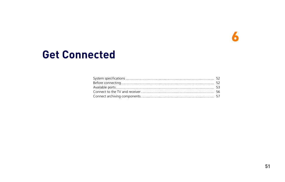 Get connected | Moxi 3012 User Manual | Page 51 / 82