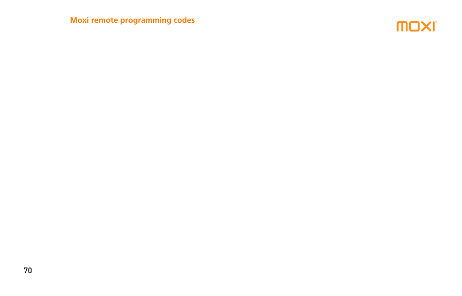Moxi 3012 User Manual | Page 70 / 82