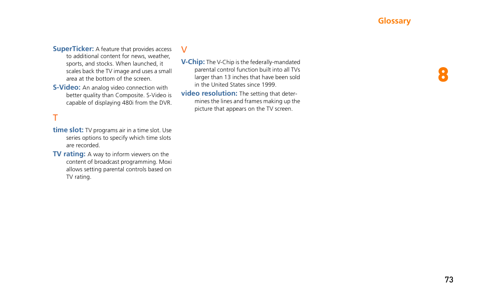 Moxi 3012 User Manual | Page 73 / 82