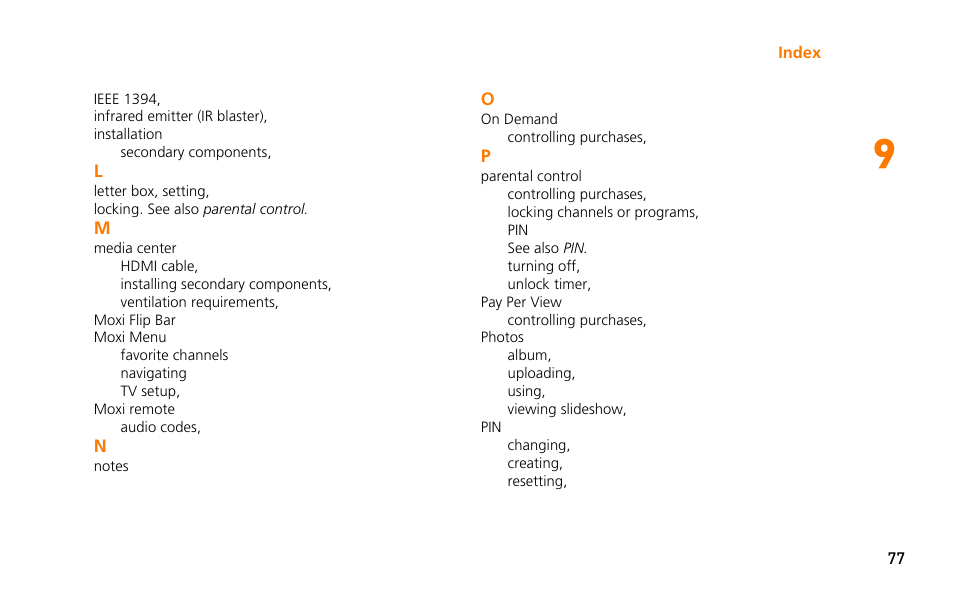 Moxi 3012 User Manual | Page 77 / 82