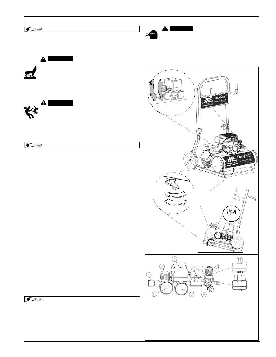 Operating instructions | Powermate HC125A User Manual | Page 12 / 32