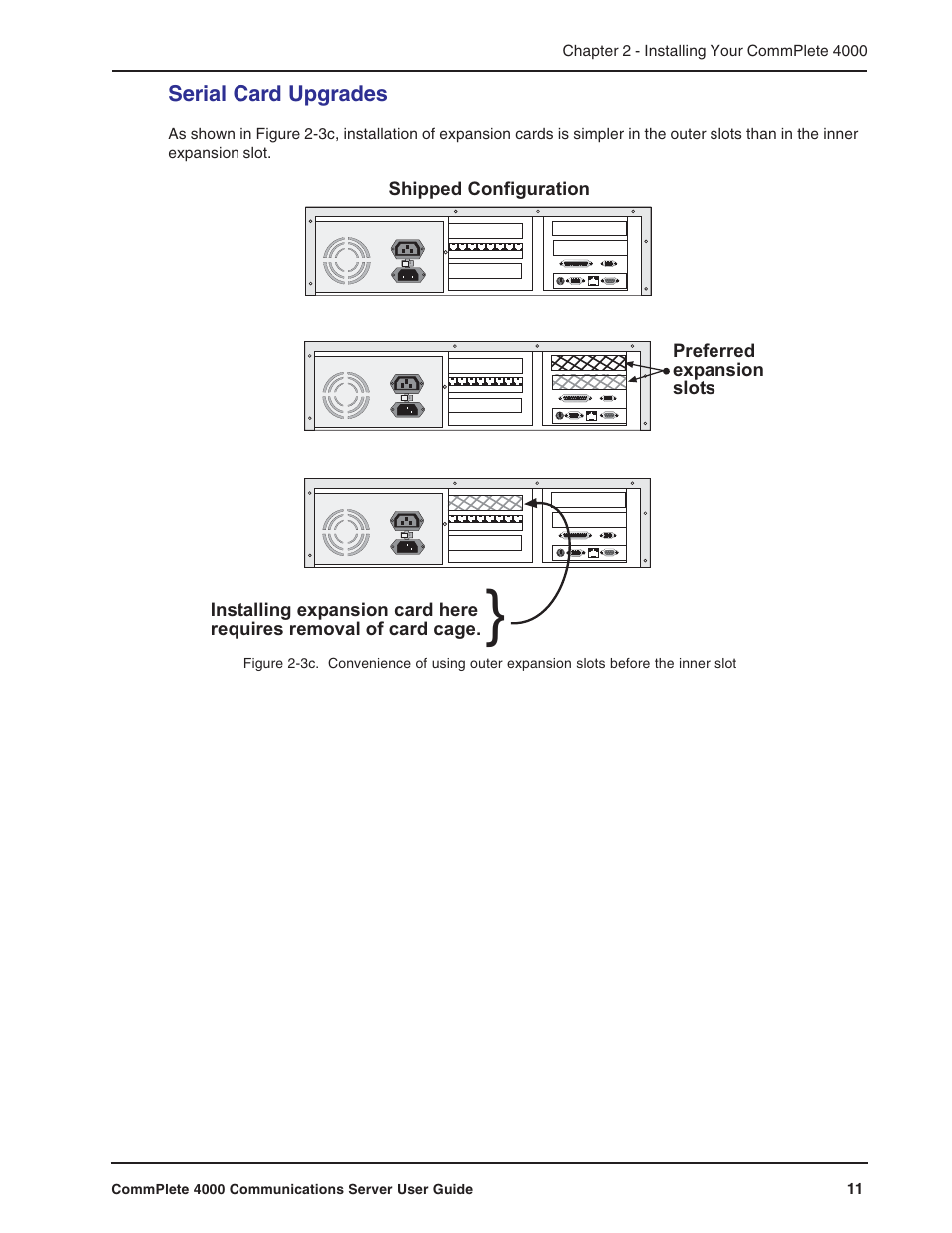 Serial card upgrades | Multi-Tech Systems Hub User Manual | Page 11 / 40