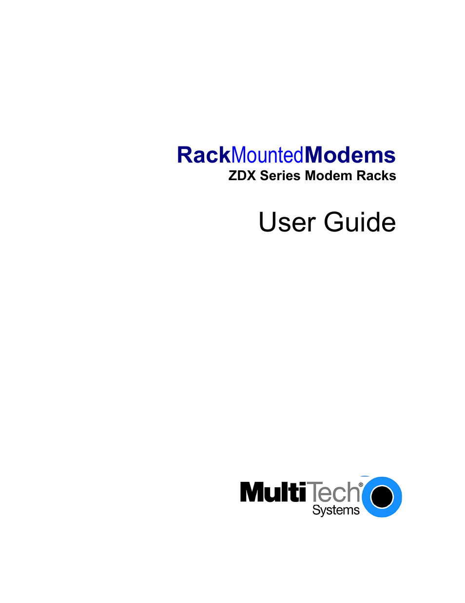 Multi-Tech Systems ZDX Series User Manual | 13 pages