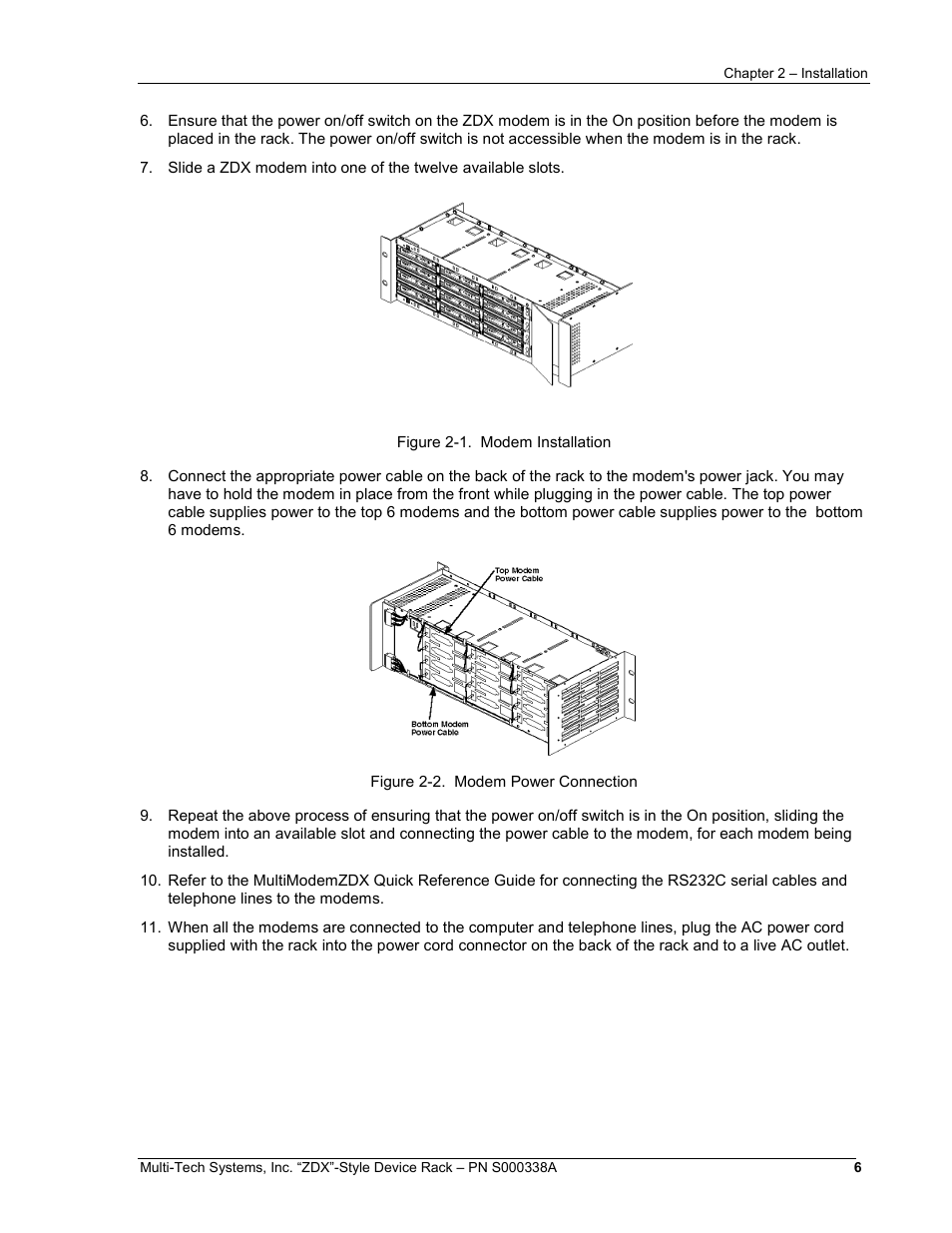 Multi-Tech Systems ZDX Series User Manual | Page 6 / 13