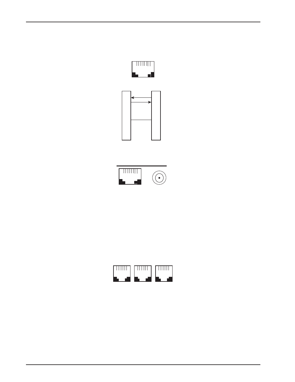 Appendix a - cabling diagrams, 10base-t, 10base-2 ethernet | Command port cable, Command, Lan cables, Wan cables link3 link1 link2 | Multi-Tech Systems MTASR3-200 User Manual | Page 54 / 82