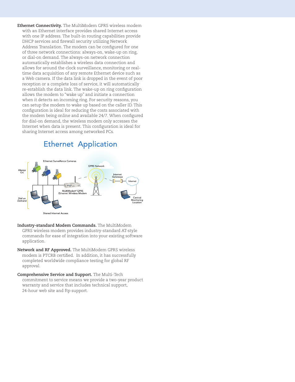 Multi-Tech Systems MultiModem GPRS RS-232 User Manual | Page 3 / 4