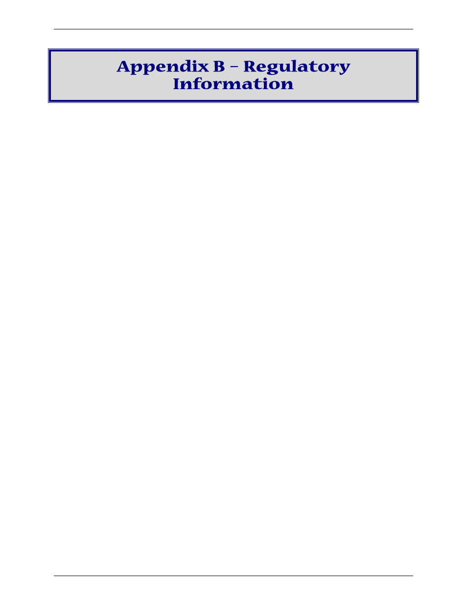 Appendix b – regulatory information | Multi-Tech Systems Multi-Tech FaxFinder FF820 User Manual | Page 188 / 207