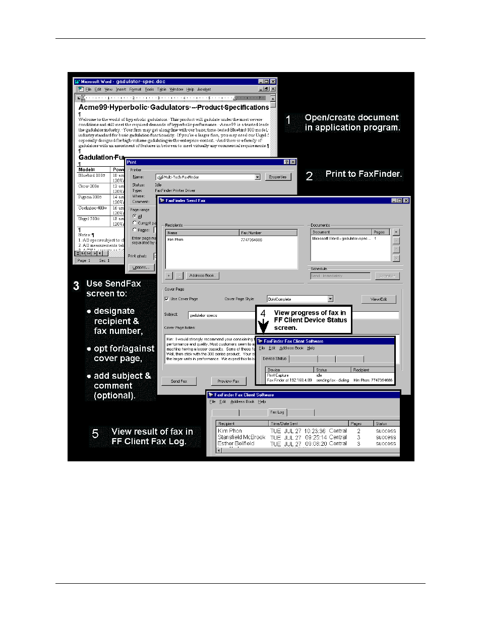 Multi-Tech Systems Multi-Tech FaxFinder FF820 User Manual | Page 206 / 207