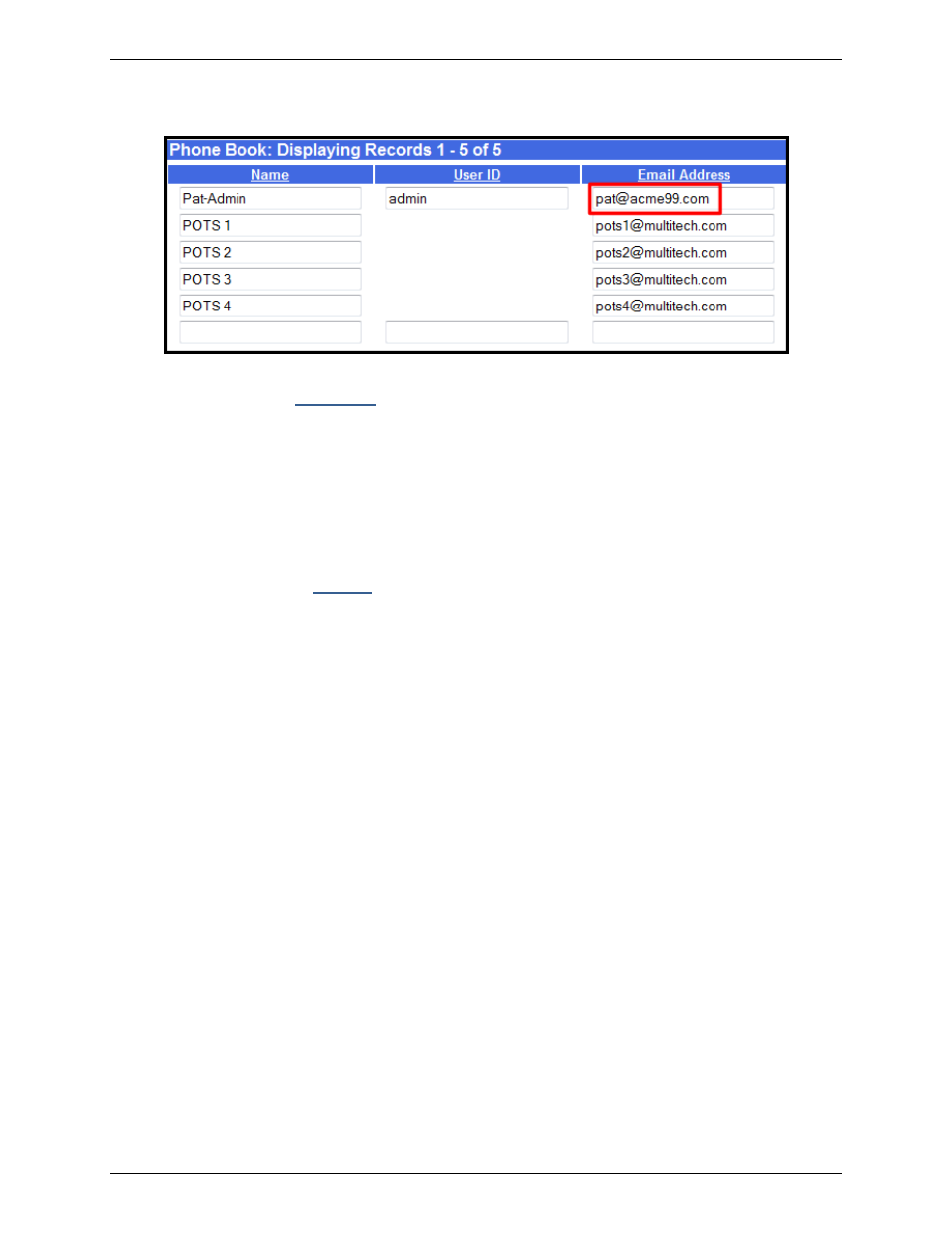 B1. “pots line n” rows: manual routing mode only | Multi-Tech Systems Multi-Tech FaxFinder FF820 User Manual | Page 33 / 207