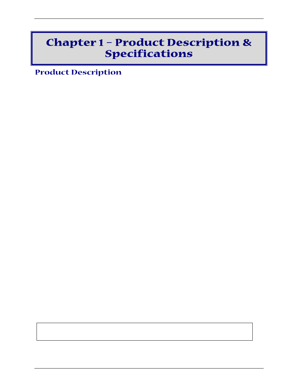 Chapter 1 – product description & specifications, Product description | Multi-Tech Systems Multi-Tech FaxFinder FF820 User Manual | Page 4 / 207
