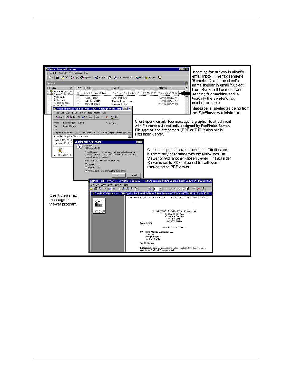 Multi-Tech Systems Multi-Tech FaxFinder FF820 User Manual | Page 97 / 207