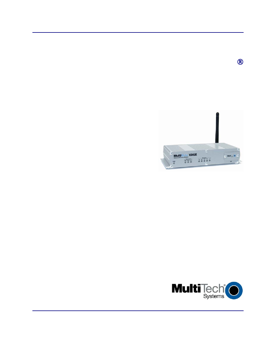 Multi-Tech Systems Multimodem RJ-9 User Manual | 62 pages